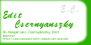 edit csernyanszky business card